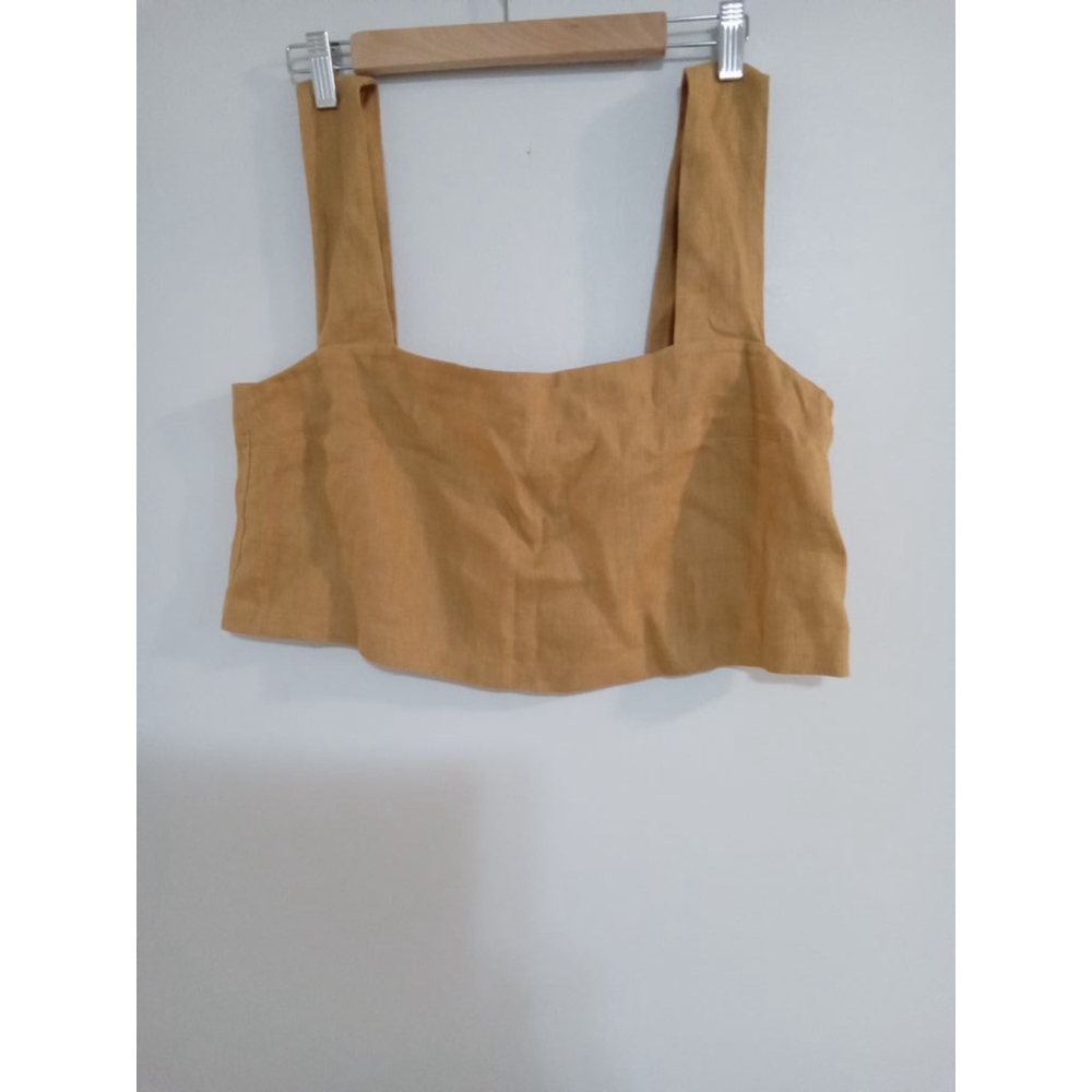 Women's Love and Confuse Top Size L Gold